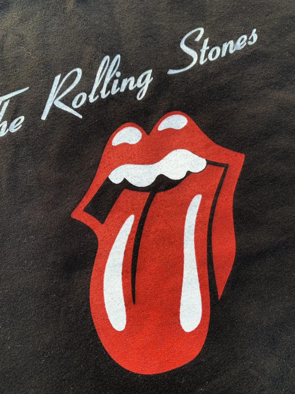 Band Tees × Vintage Vintage 00s The Rolling Stones Band Flag Logo Tshirt Tee Size US XL / EU 56 / 4 - 4 Thumbnail