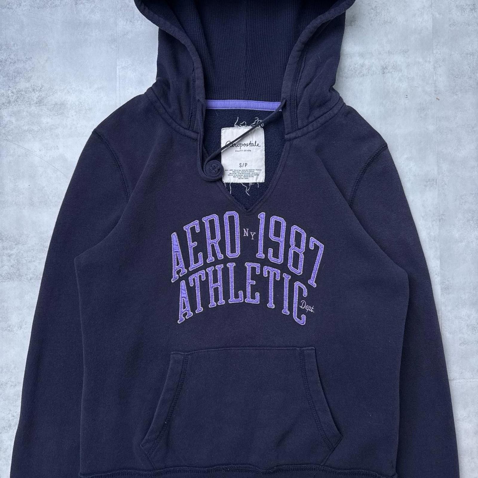 Aeropostale Y2K Aeropostale 00s Purple Hoodie Jacket Size S / US 4 / IT 40 - 2 Thumbnail