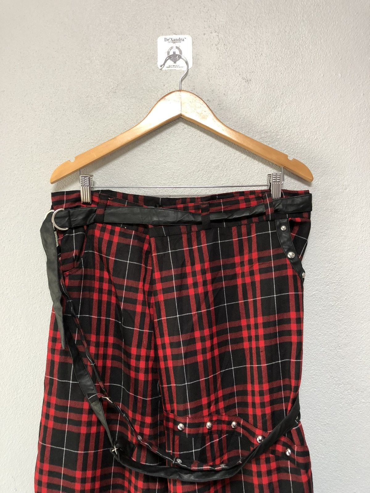 Japanese Brand Japanese Brand Sex Pot Revenge Punk Bondage Tartan Pants Size US 33 - 5 Thumbnail