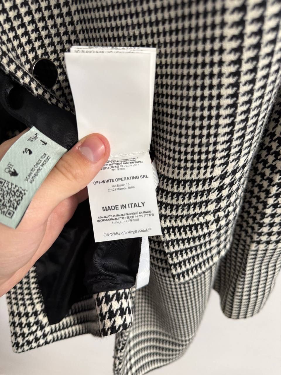Off-White Off White Prince of Wales Herringbone Tomboy BlazerJacket Size M / US 6-8 / IT 42-44 - 8 Thumbnail