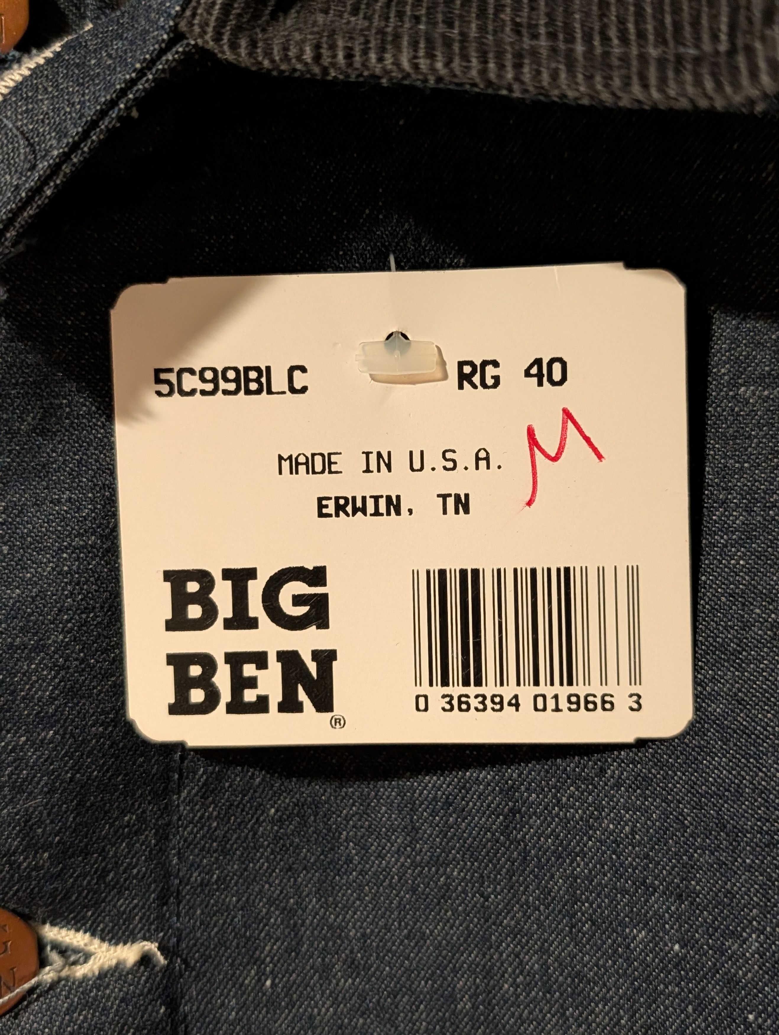 Wrangler Vintage 70s Big Ben by Wrangler Denim Chore Jacket Blanket Size US L / EU 52-54 / 3 - 3 Thumbnail