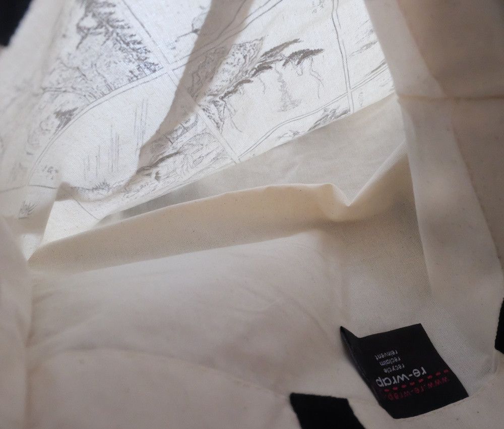 Japanese Brand Re Wrap Tote Bag — Hand Printed in Japan Size ONE SIZE - 5 Thumbnail
