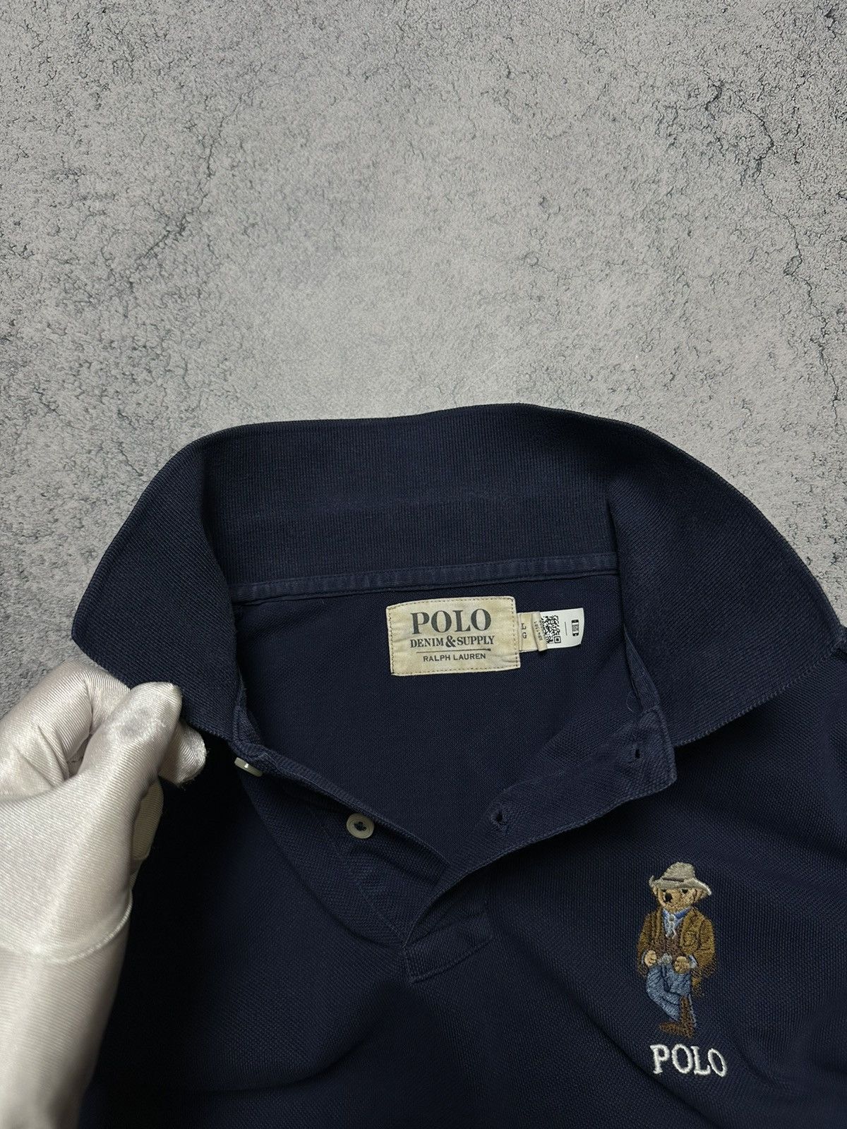 Denim & Supply Ralph Lauren Polo Ralph Lauren Denim & Supply Cowboy Bear Polo Shirt Size US L / EU 52-54 / 3 - 6 Thumbnail
