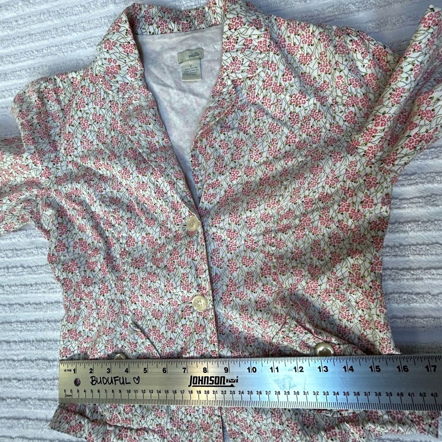 Anthropologie Odille Blazer Women's Two-Button Floral Pink Multicolor Size 2 Jacket Size XS / US 0-2 / IT 36-38 - 7 Thumbnail
