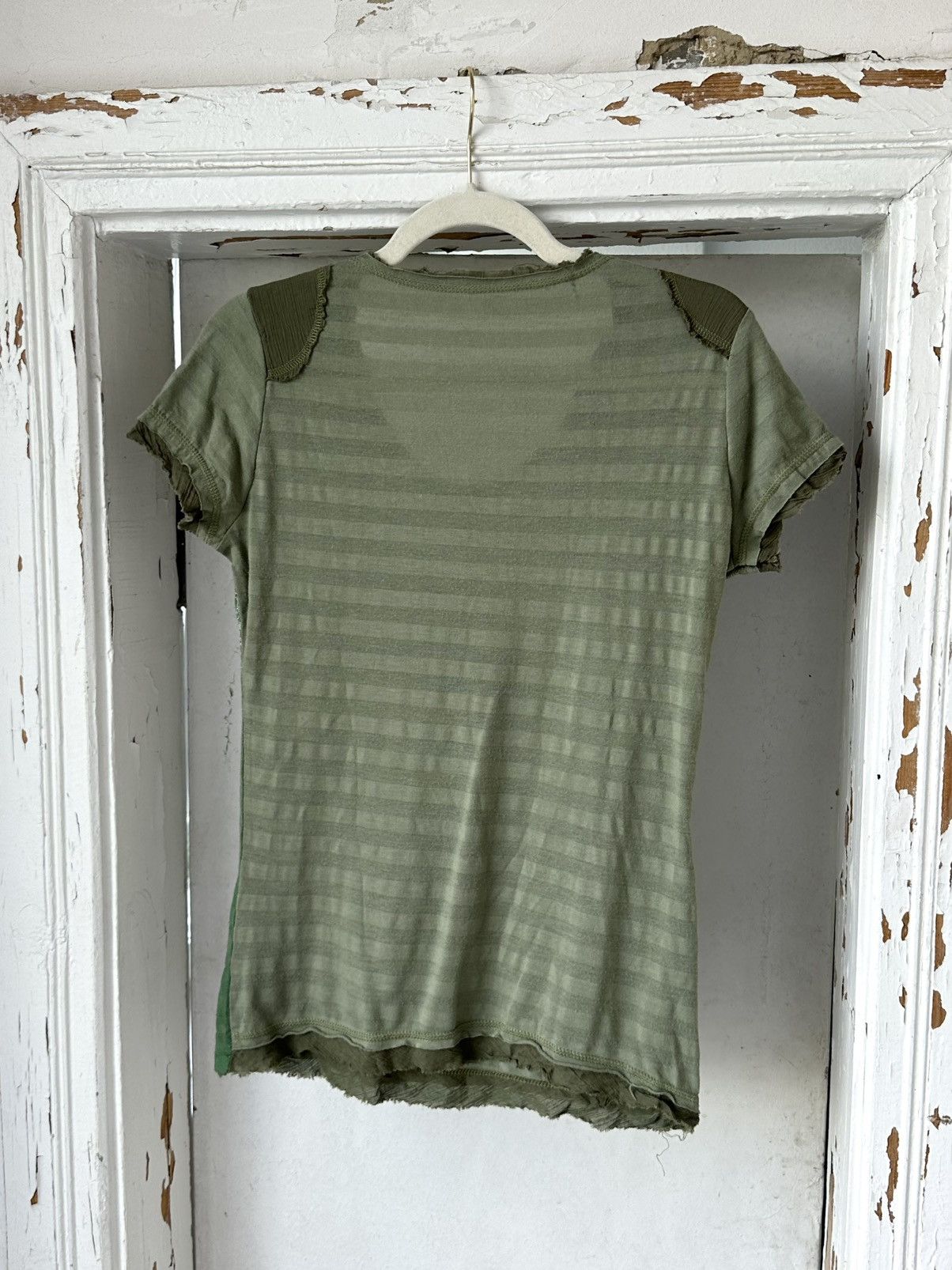 Vintage Vintage Distressed Printed Green T-shirt Size S / US 4 / IT 40 - 5 Thumbnail