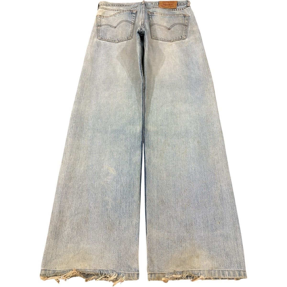 Levi's Vintage 90s Levi’s 512 Dirty Grunge Distressed Baggy Jeans Size US 33 - 2 Thumbnail