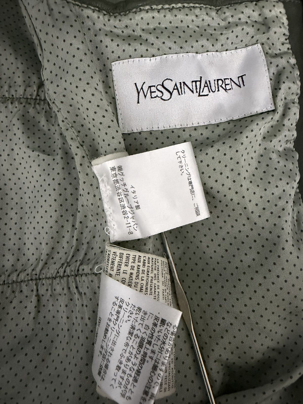 Yves Saint Laurent Yves saint laurent biker leather jacket ysl Size US S / EU 44-46 / 1 - 5 Thumbnail