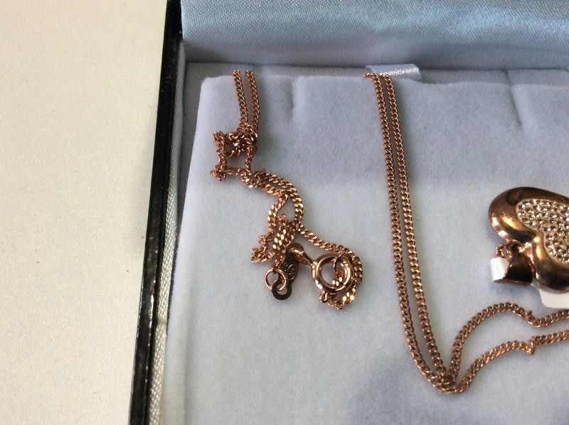 Designer KeepSafe Rose Gold heart necklace Size ONE SIZE - 3 Thumbnail