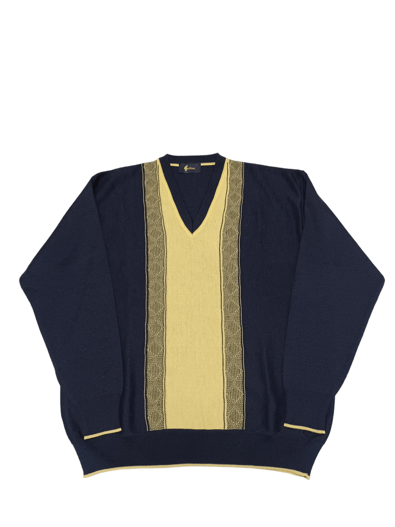 Other GABICCI ITALY 90S VINTAGE WOOL V-NECK SWEATER CARDIGAN Size US XL / EU 56 / 4 - 1 Thumbnail