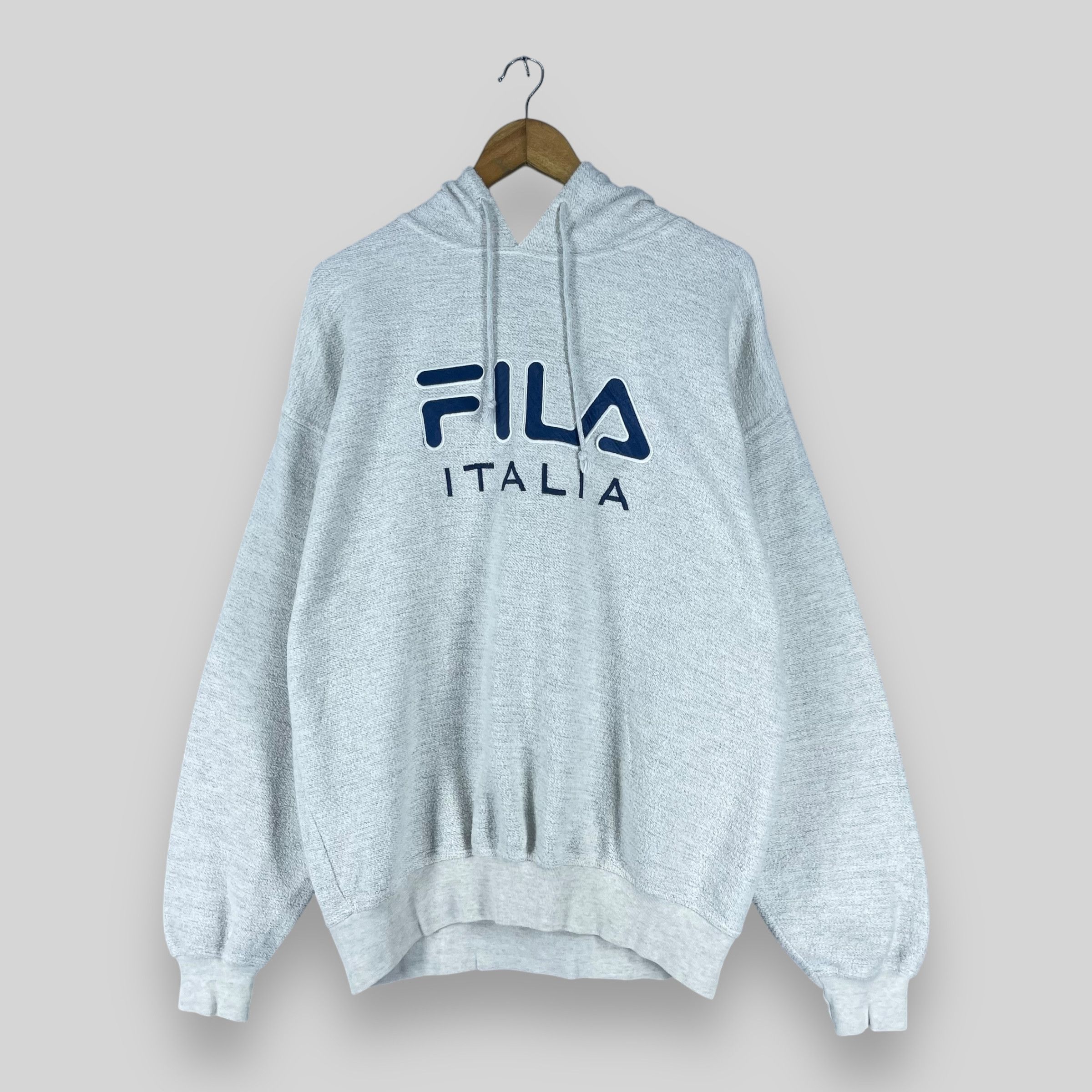 Fila Vintage FILA Big Logo Spellout Embroidery Pullover Hoodie Size US M / EU 48-50 / 2 - 1 Thumbnail