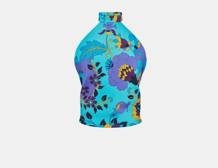 Dior o1w1db10425 34COR1 Silk Top in Multicolor Size L / US 10 / IT 46 - 1 Thumbnail