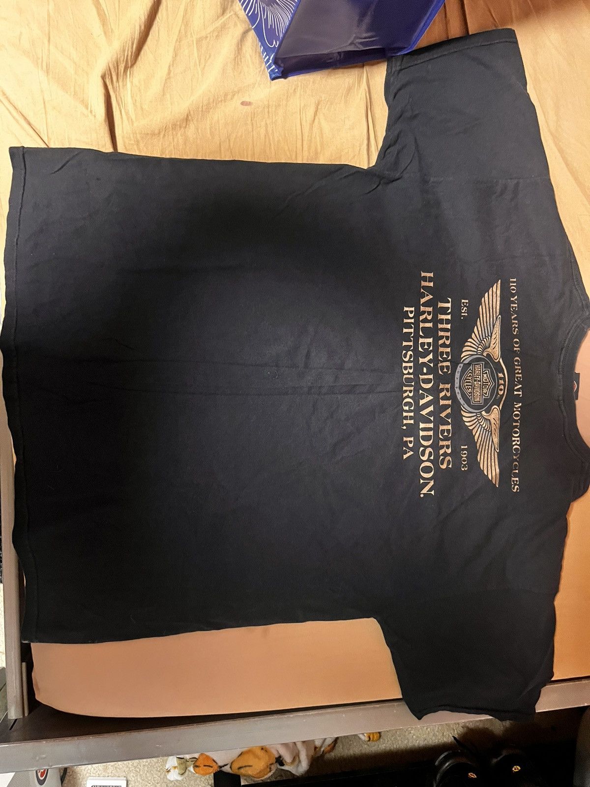 Harley Davidson × Vintage Harley Davidson short sleeve T-shirt Size US XL / EU 56 / 4 - 1 Thumbnail