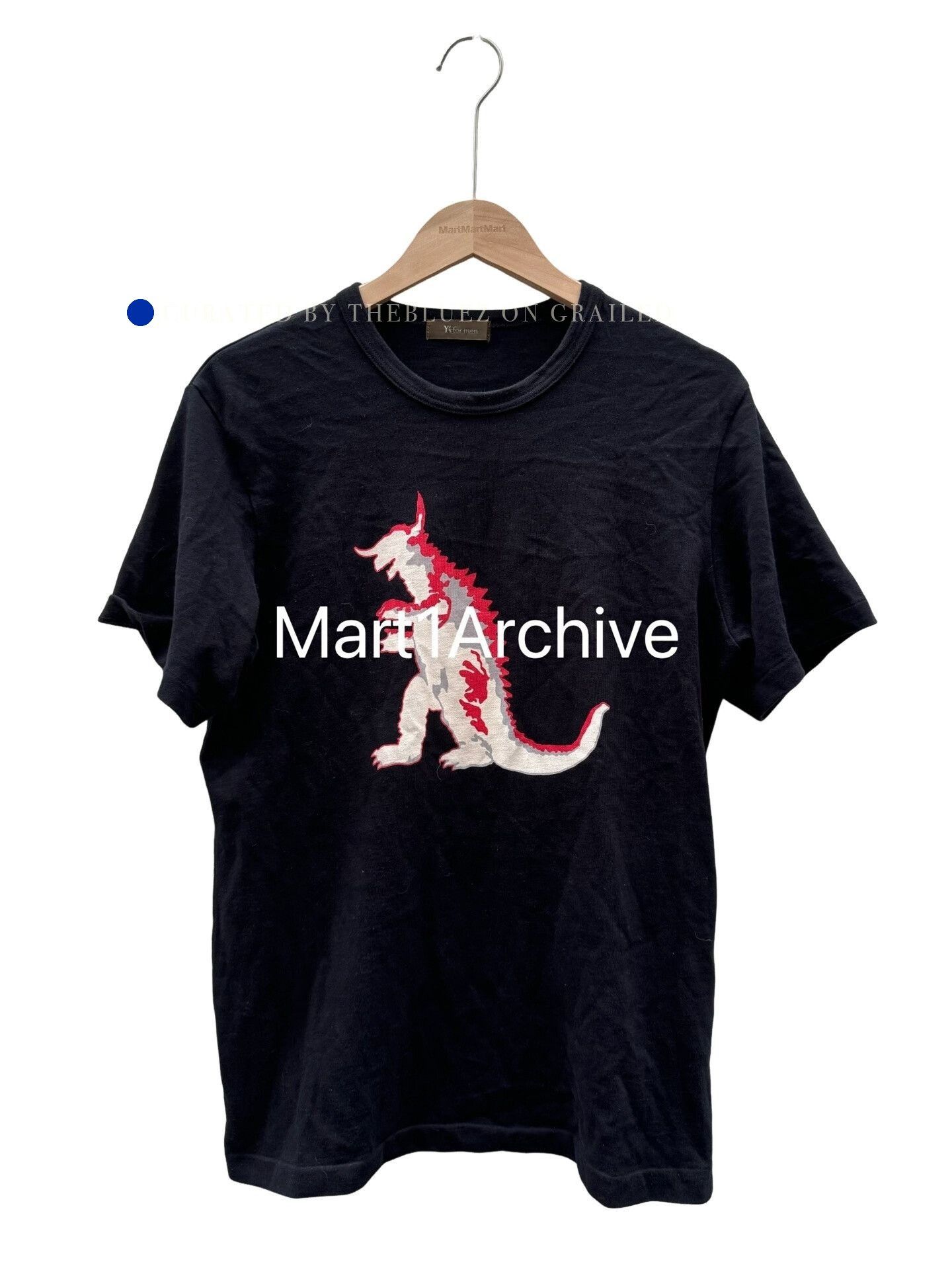 Yohji Yamamoto Godzilla Graphic Black T-Shirt in Size L Size US L / EU 52-54 / 3 - 1 Thumbnail