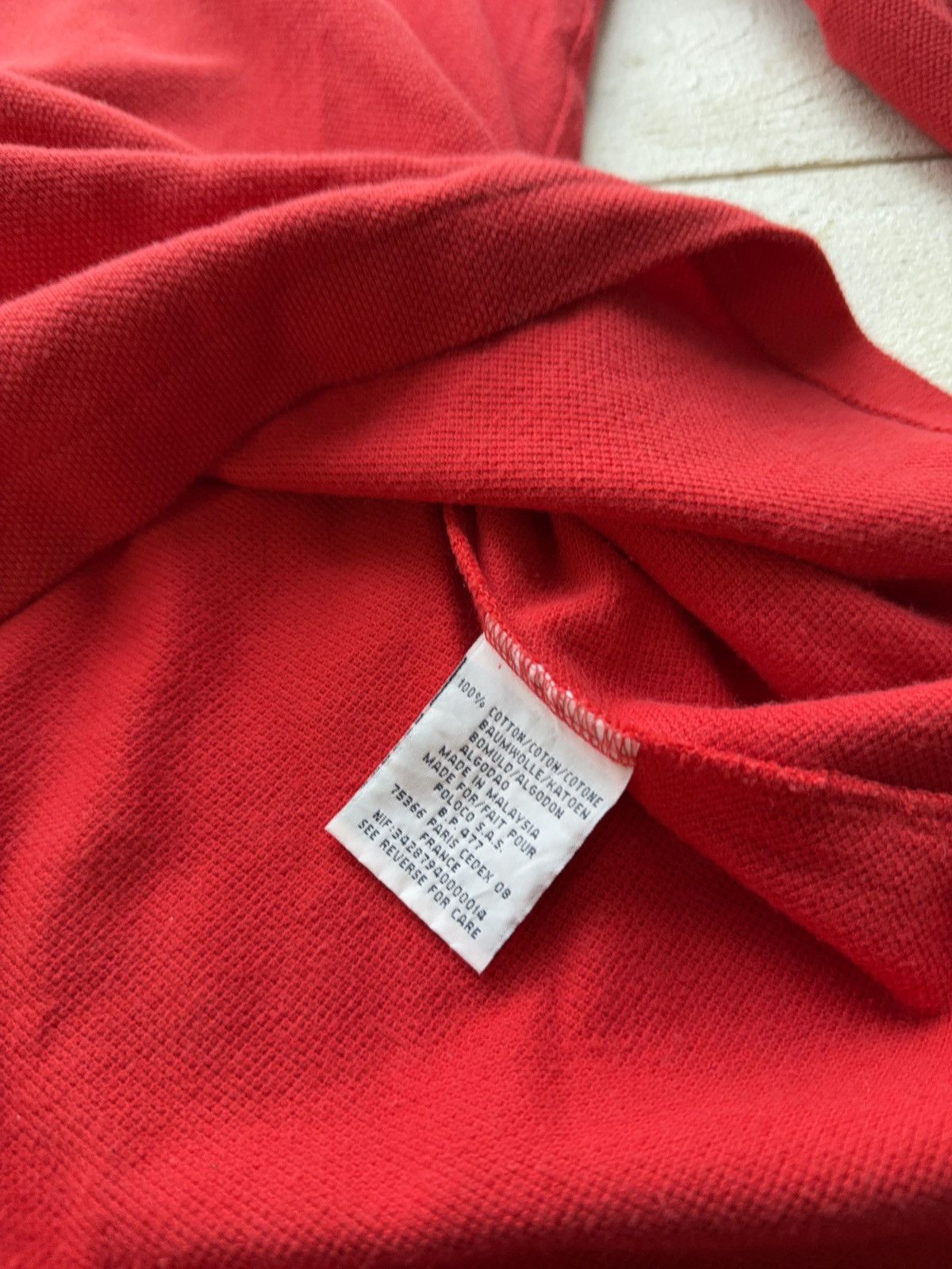 Polo Ralph Lauren 00s. Polo Ralph Lauren Red Long Sleeve Polo Shirt Vintage L Size US L / EU 52-54 / 3 - 8 Thumbnail