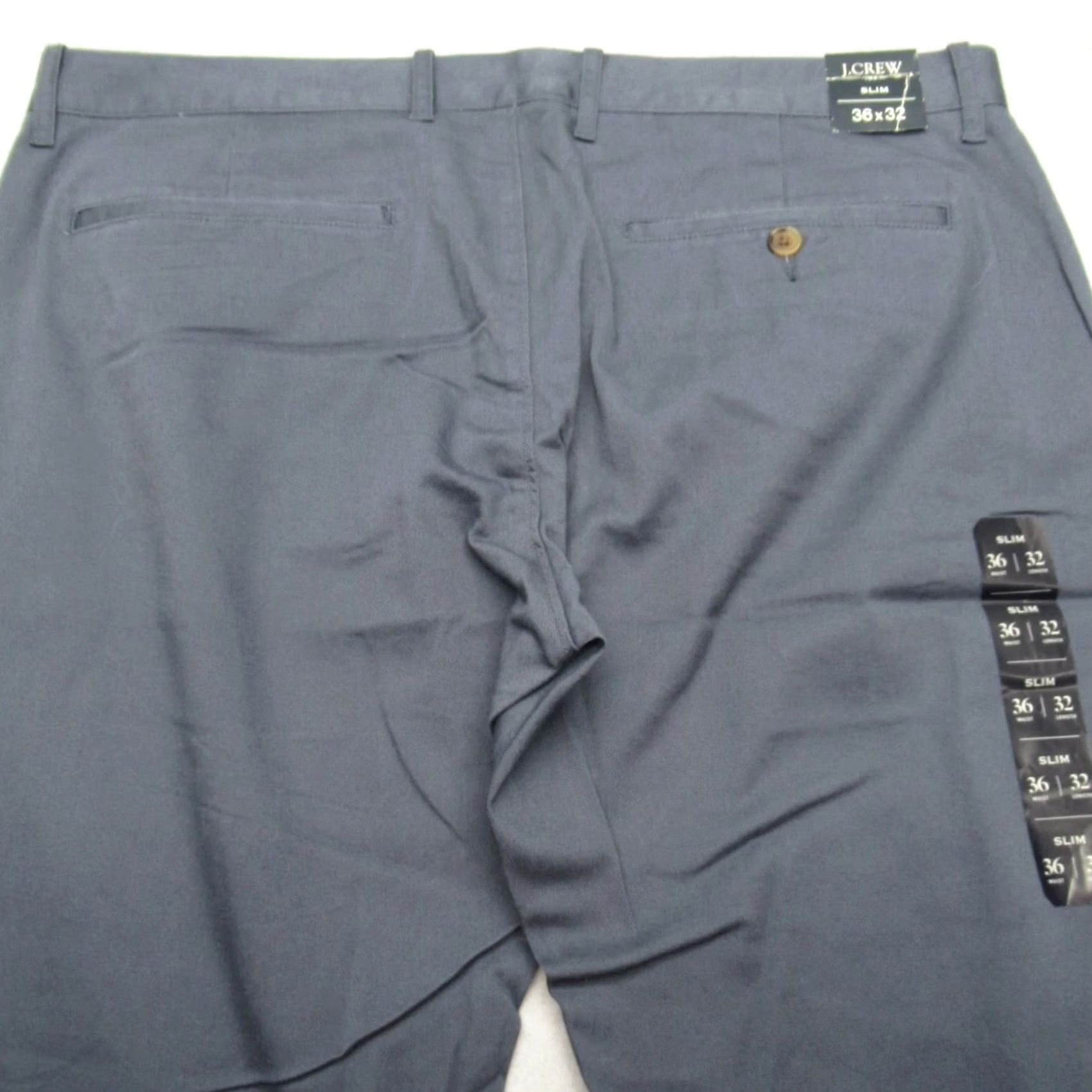 J.Crew J.CREW Slim Flex Chino Pants Mens 36x32 Blue Flat Front Straight Leg Slim Fit NWT Size US 36 / EU 52 - 6 Thumbnail