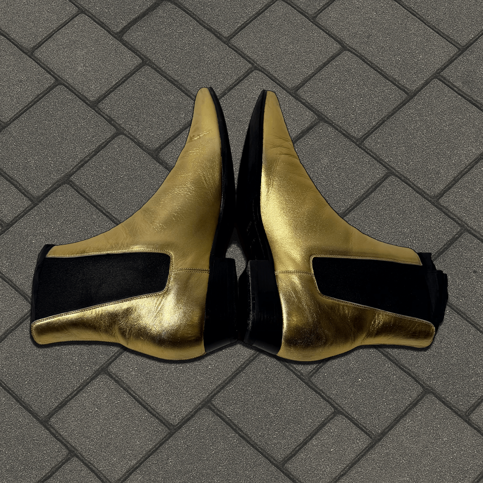 Saint Laurent Paris FW16 Saint Laurent Paris Gold Devin Boot Size US 8 / EU 41 - 4 Thumbnail