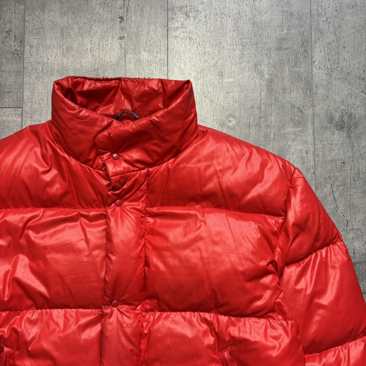 Moncler × Vintage Vintage 80’s Moncler Grenoble Red Puffer Down Jacket Size US M / EU 48-50 / 2 - 4 Thumbnail