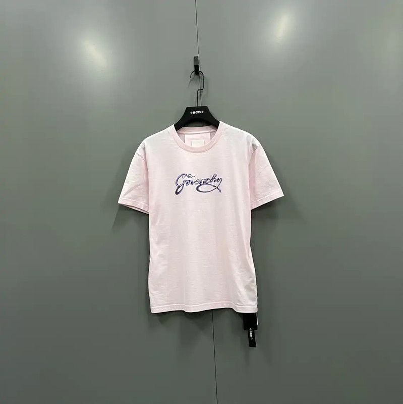 Givenchy Givenchy Pink Logo Short Sleeve T-Shirt 0089 Size S / US 4 / IT 40 - 1 Thumbnail