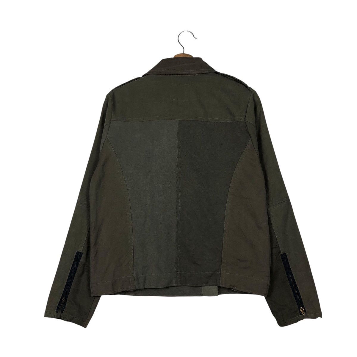 Japanese Brand × Vintage 📌Vtg Cropped Biker Jacket Sample Issey Miyake Doublr Breast Size US M / EU 48-50 / 2 - 9 Thumbnail