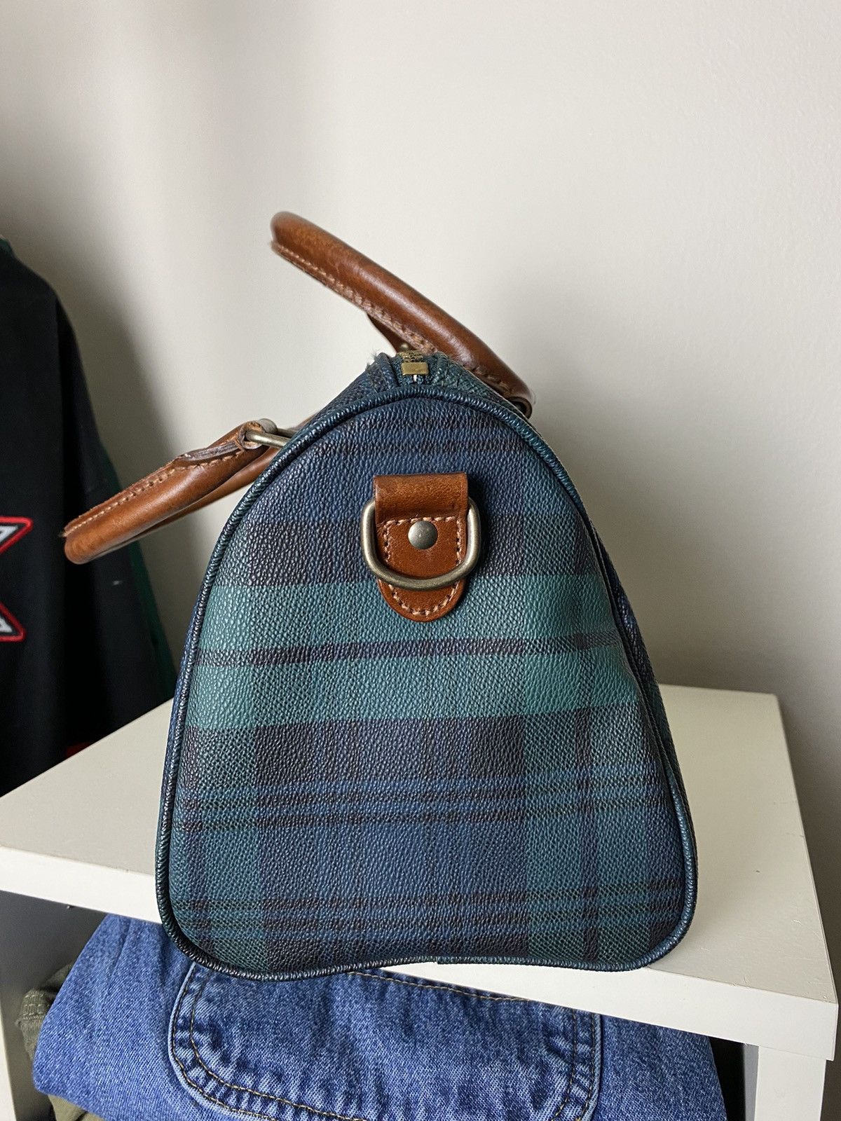 Polo Ralph Lauren Rare Ralph Lauren Purse Mini Duffle Bag Boston Barrel Plaid Size ONE SIZE - 5 Thumbnail