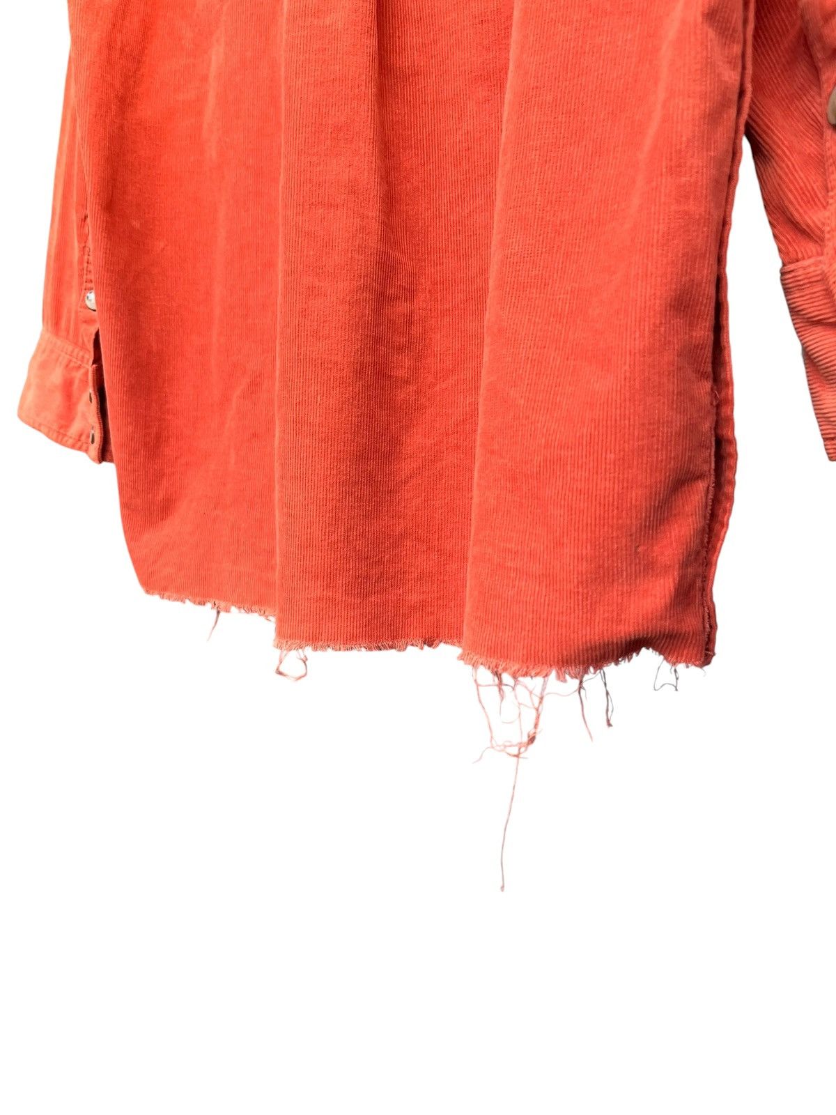 Another Influence A.E Orange Corduroy Frayed Pullover Kapital Style Shirt Size US M / EU 48-50 / 2 - 12 Thumbnail