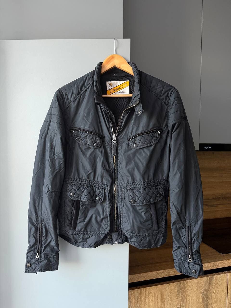 Schott Perfecto by Schott NYC Motorcycle Cafe Racer Nylon Jacket Size US M / EU 48-50 / 2 - 1 Thumbnail