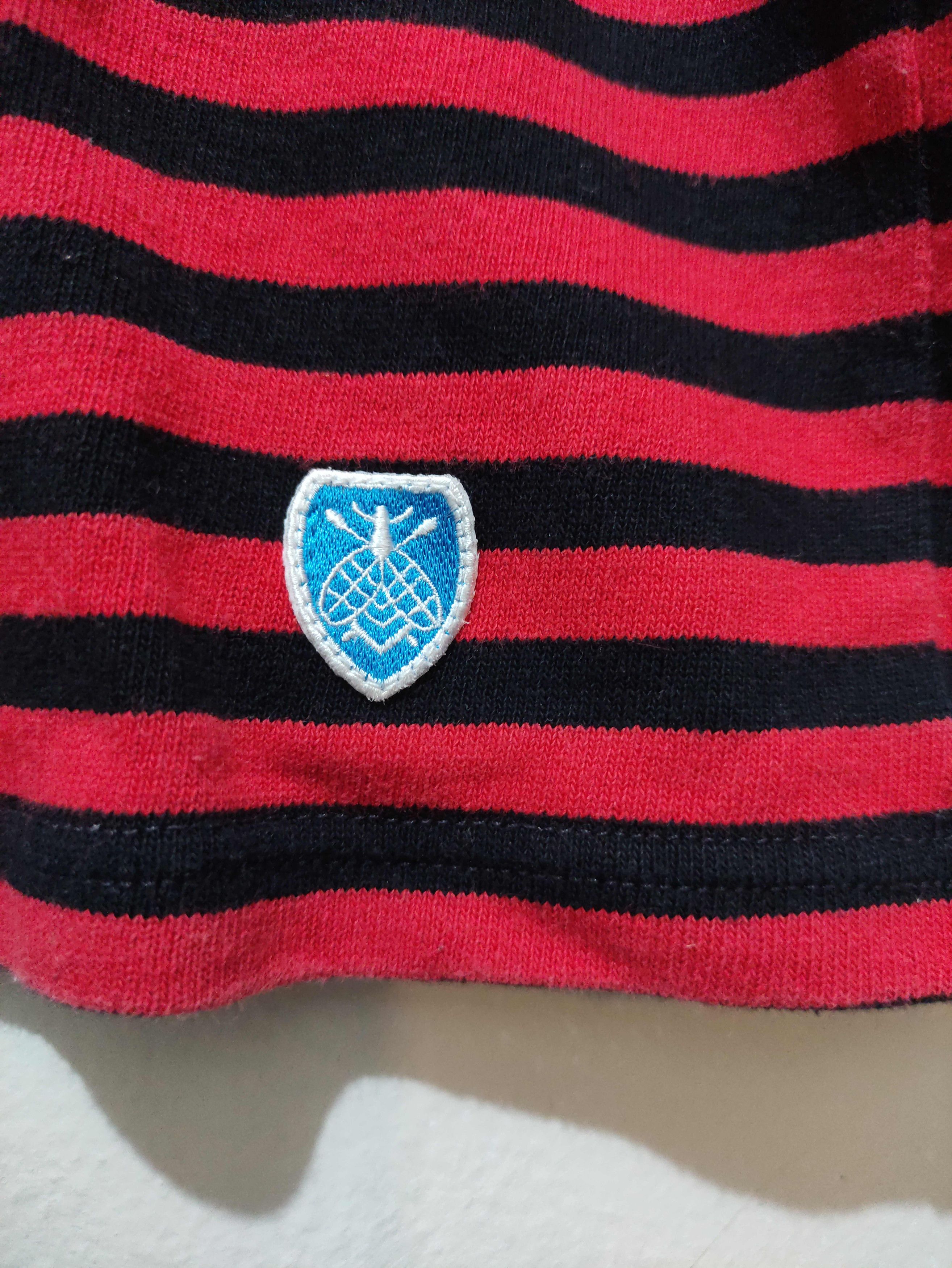 Japanese Brand Vintage Orcival France Red Black Striped Grunge style Size US M / EU 48-50 / 2 - 4 Thumbnail