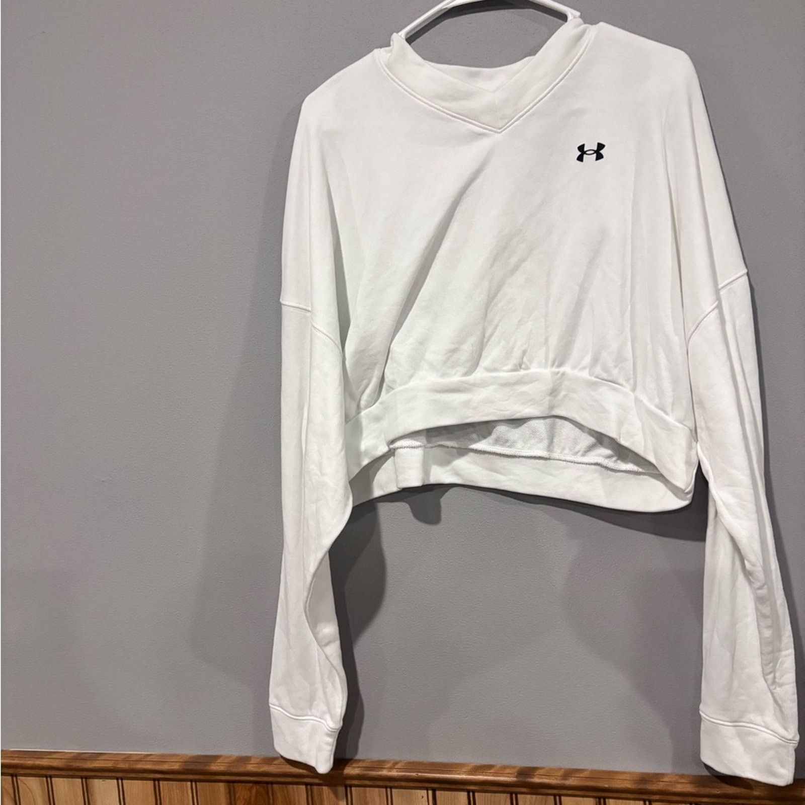 Under Armour Under Armour Women's White Cropped Top XL Size XL / US 12-14 / IT 48-50 - 5 Thumbnail