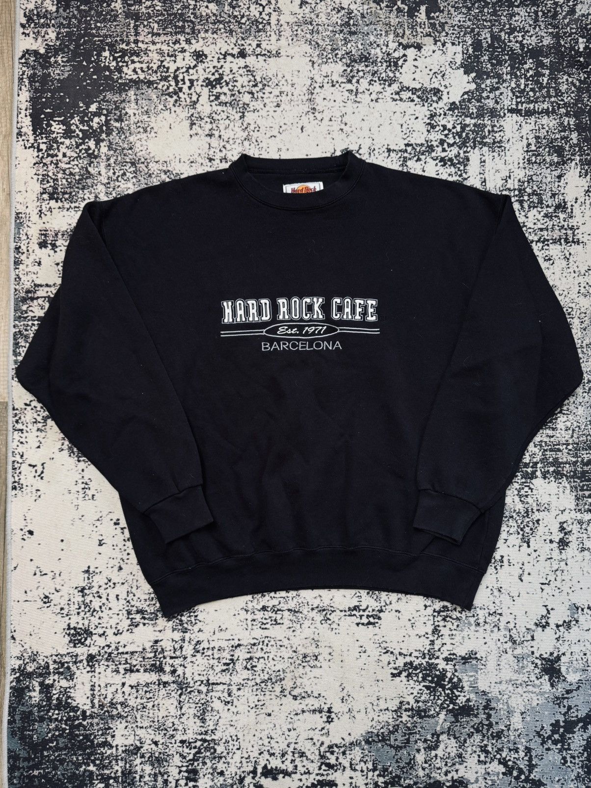 Vintage Hard Rock Cafe Barcelona Crewneck black XXL