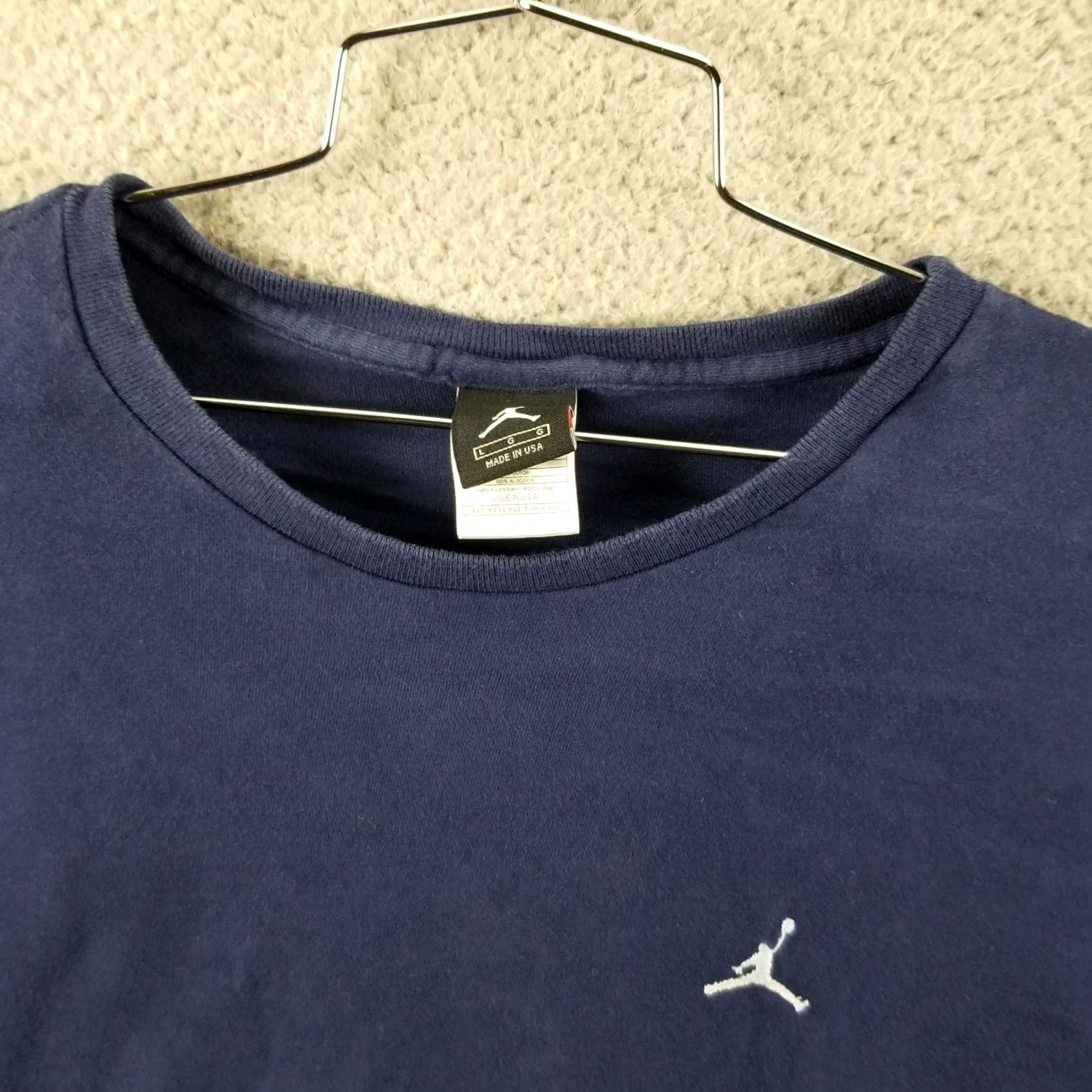 Nike Nike Air Jordan Embroidered Chest Jumpan Essential Tee L Adult Large Blue Mens 90s Sports Jordan Vintage Size US L / EU 52-54 / 3 - 2 Thumbnail