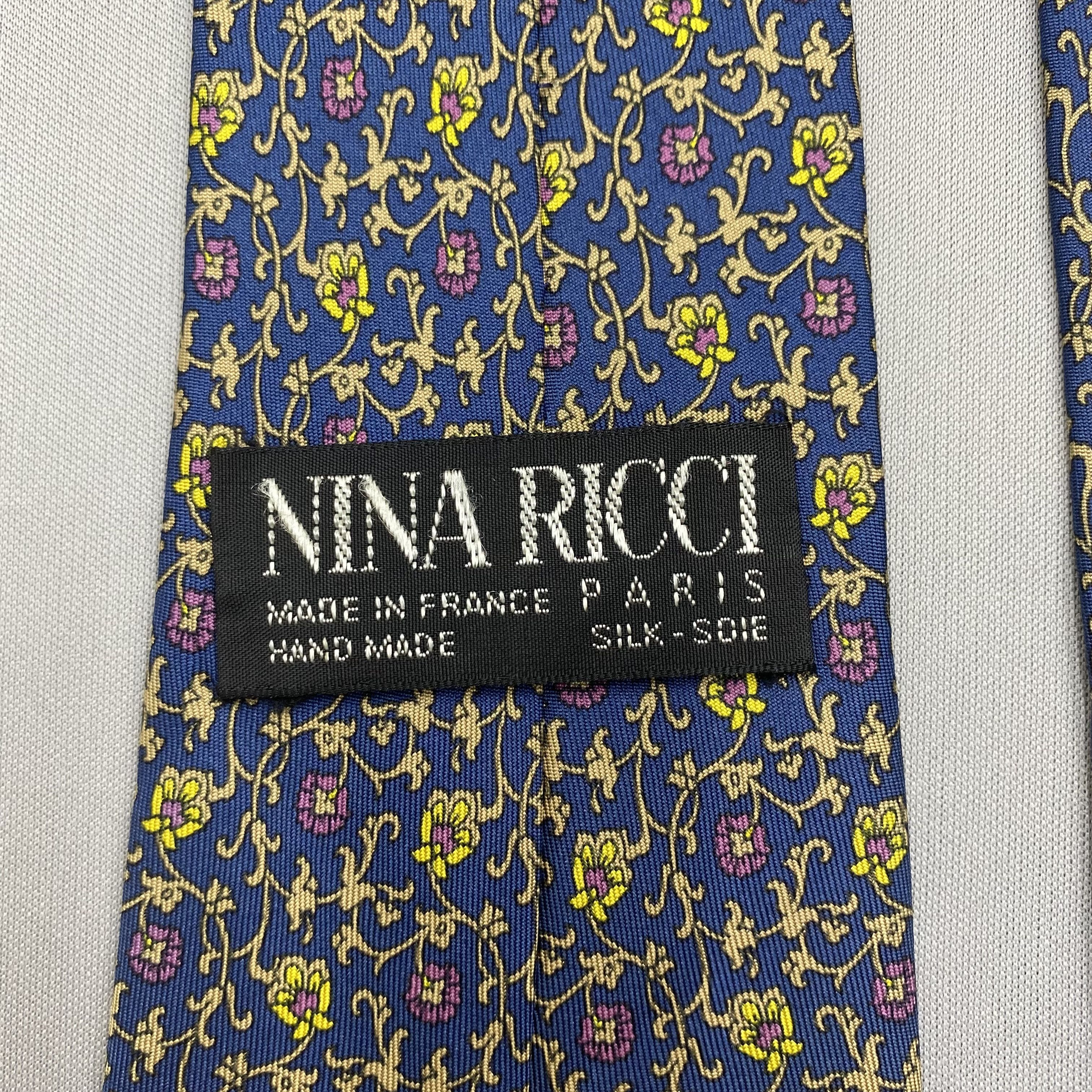 Japanese Brand Vintage Nina Ricci SILK Necktie Cravate Pure Silk Neck Tie Size ONE SIZE - 7 Thumbnail