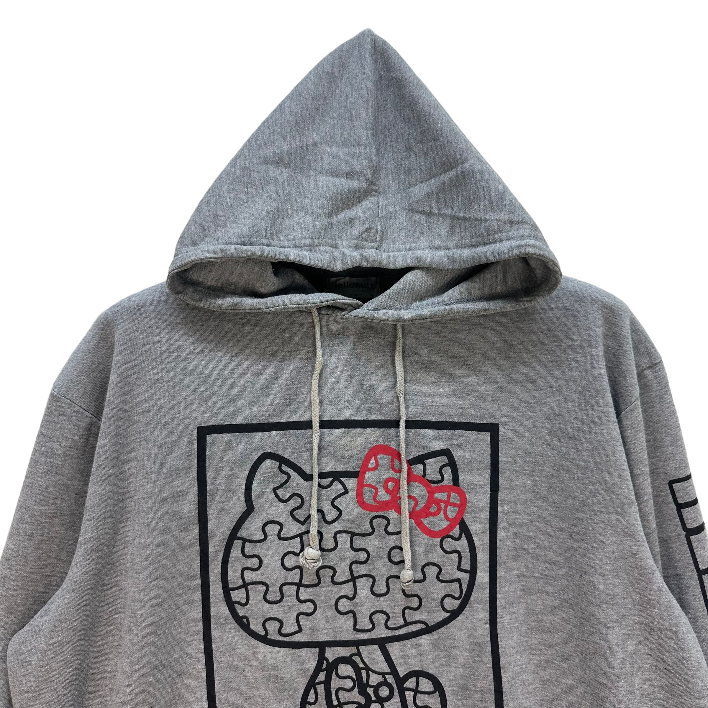 Japanese Brand HELLO KITTY BIG LOGO PULLOVER HOODIES #8148-206 Size US L / EU 52-54 / 3 - 2 Thumbnail