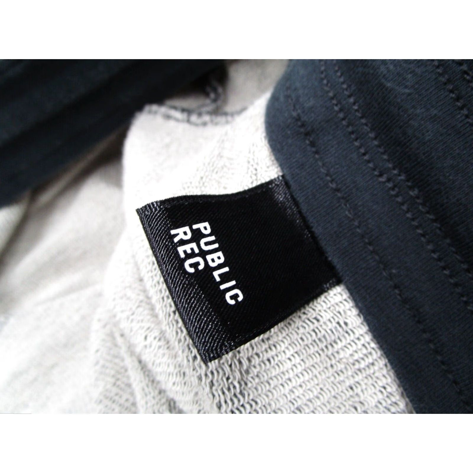 Vintage PUBLIC REC Mens Gray Fleece Shorts 44 Pima Cotton Blend Drawstring Pockets 8" Inseam Summer Beach City Travel Casual Workwear Size US 44 / EU 60 - 2 Thumbnail