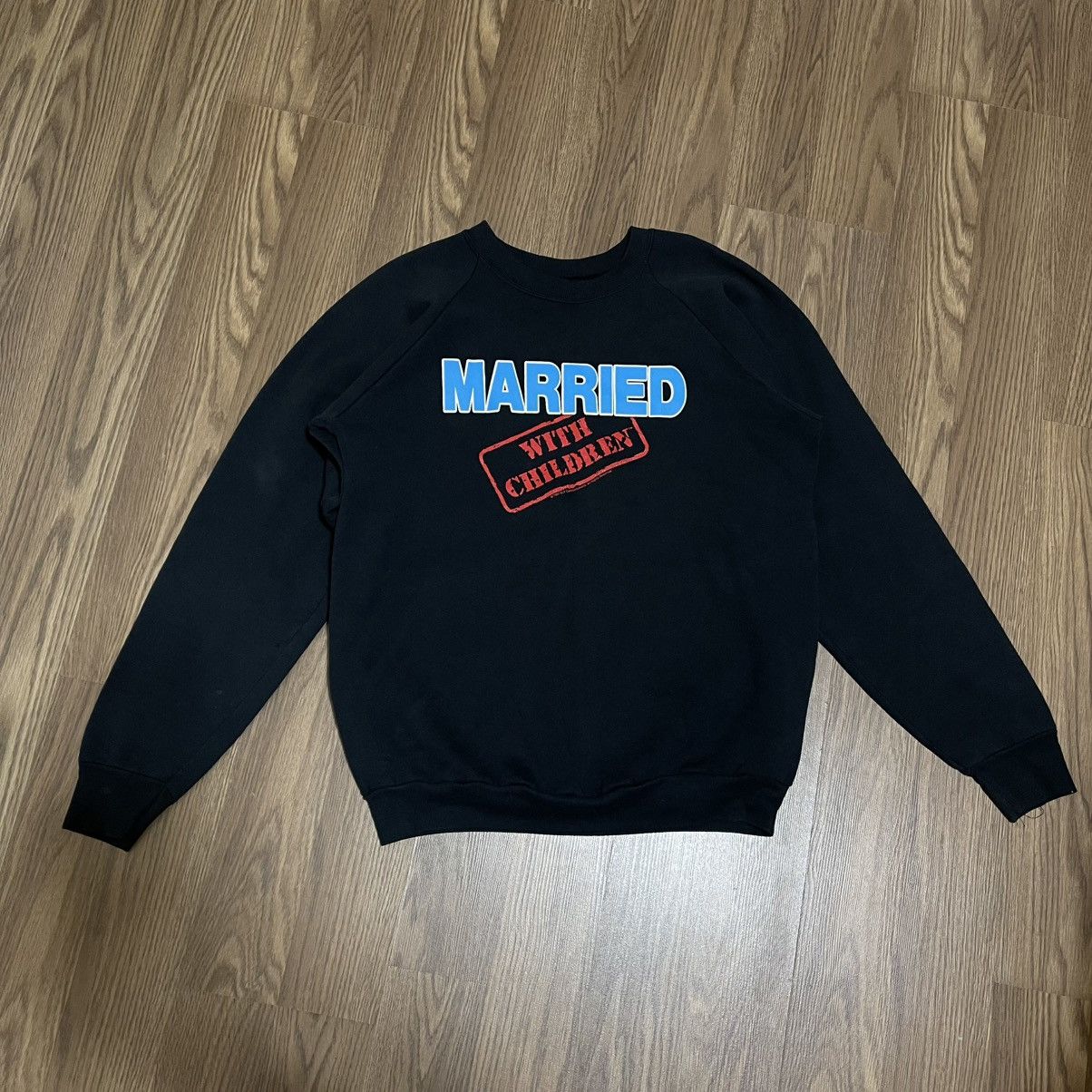 Vintage RARE Vintage 1987 Married with children black sweatshirt Size US L / EU 52-54 / 3 - 1 Thumbnail