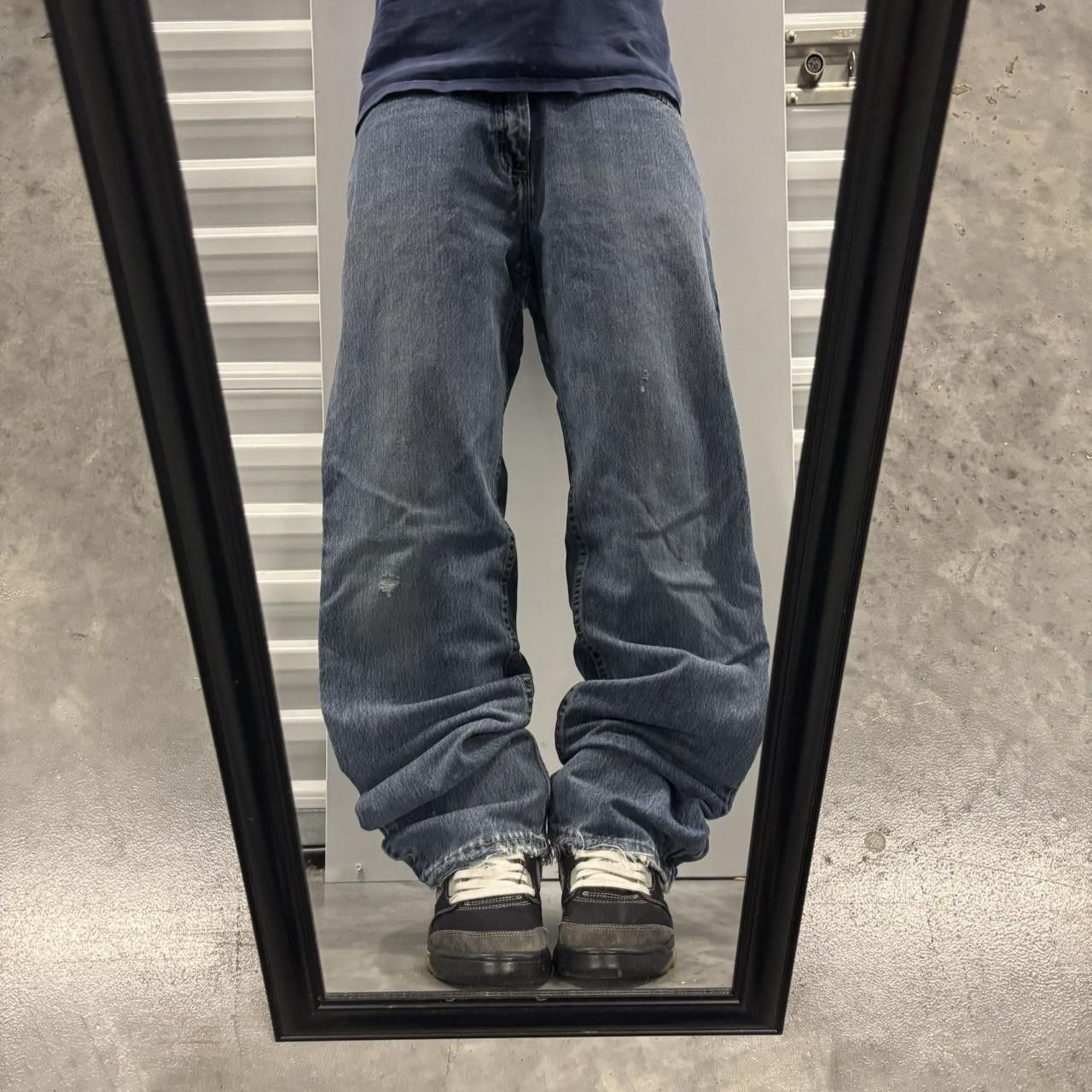 Japanese Brand × Vintage Crazy Vintage Y2K/2000s Grunge Dark Wash Essential Denim Jeans! Size US 30 / EU 46 - 1 Thumbnail