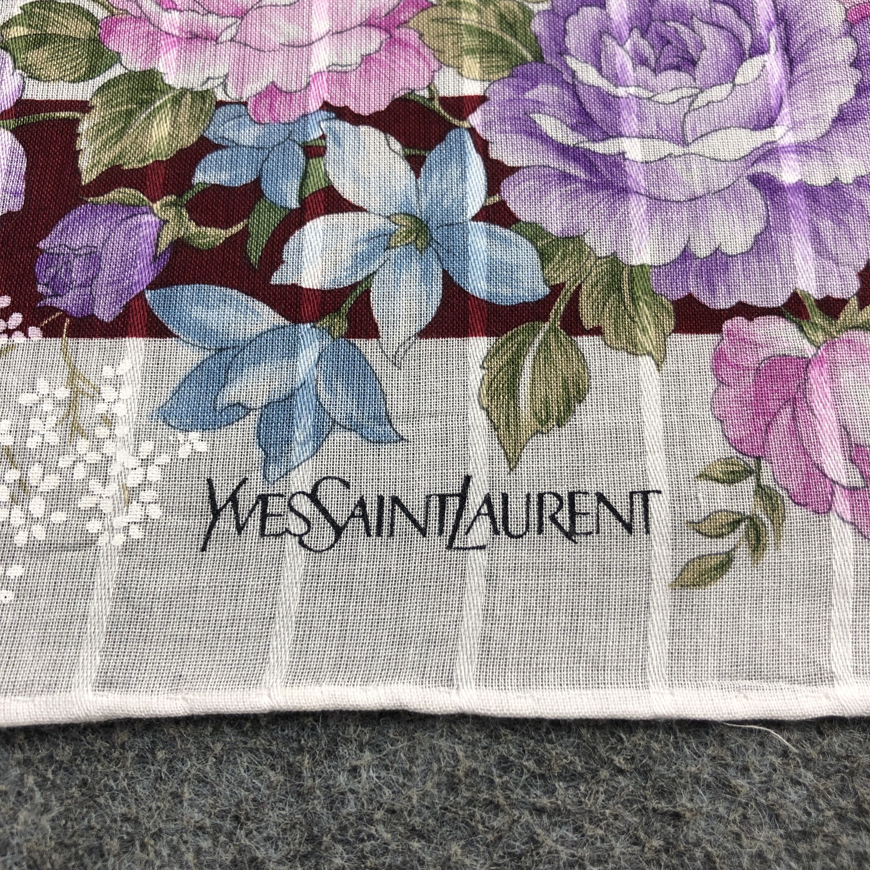 Yves Saint Laurent YSL Handkerchief Neckerchief Bandana H2767 Size ONE SIZE - 4 Thumbnail