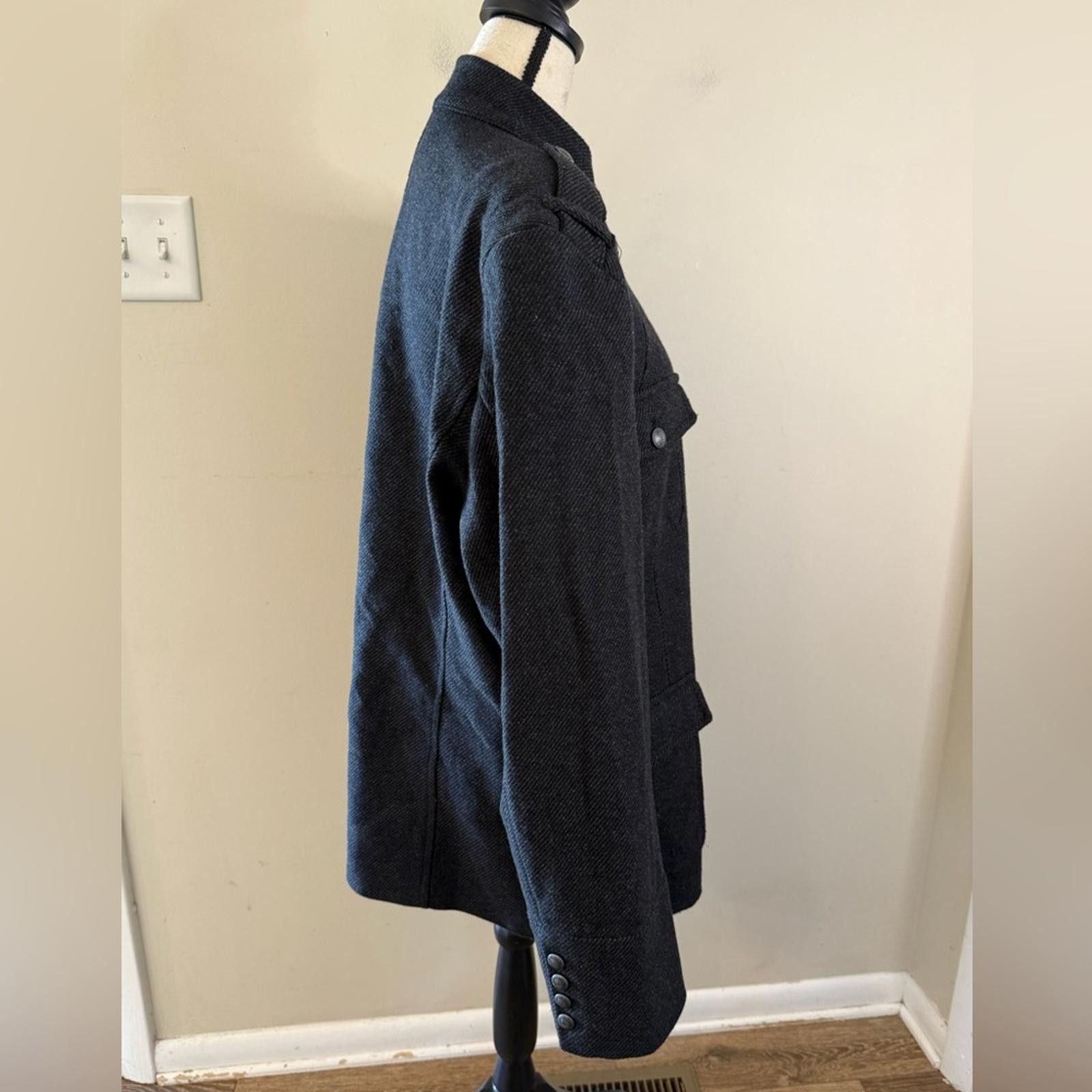 Other Kenneth Cole wool blend gray coat pockets SZ 44” XL Size US XL / EU 56 / 4 - 2 Thumbnail