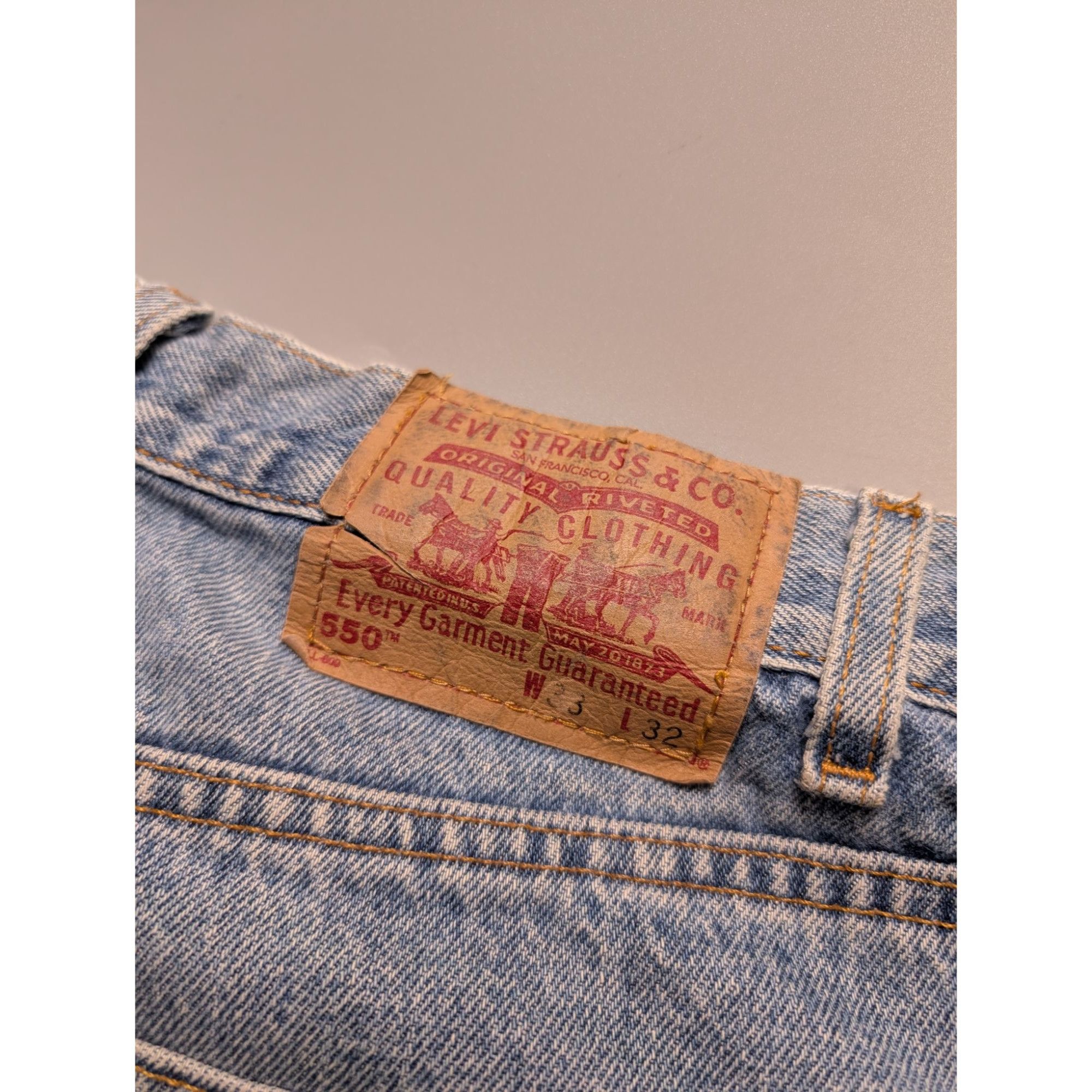 Levi's Levi's 550 Fizzen Rework Denim Jeans Pants (Y1072) Size US 31 - 16 Thumbnail