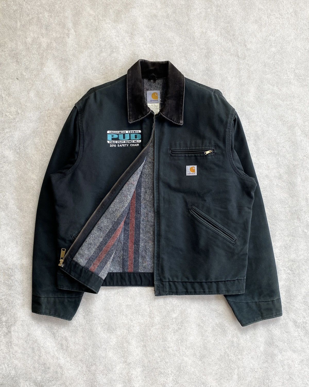 Carhartt Vintage Carhartt Detroit Blanked Lined Jacket - J01 BLK Size US L / EU 52-54 / 3 - 2 Thumbnail