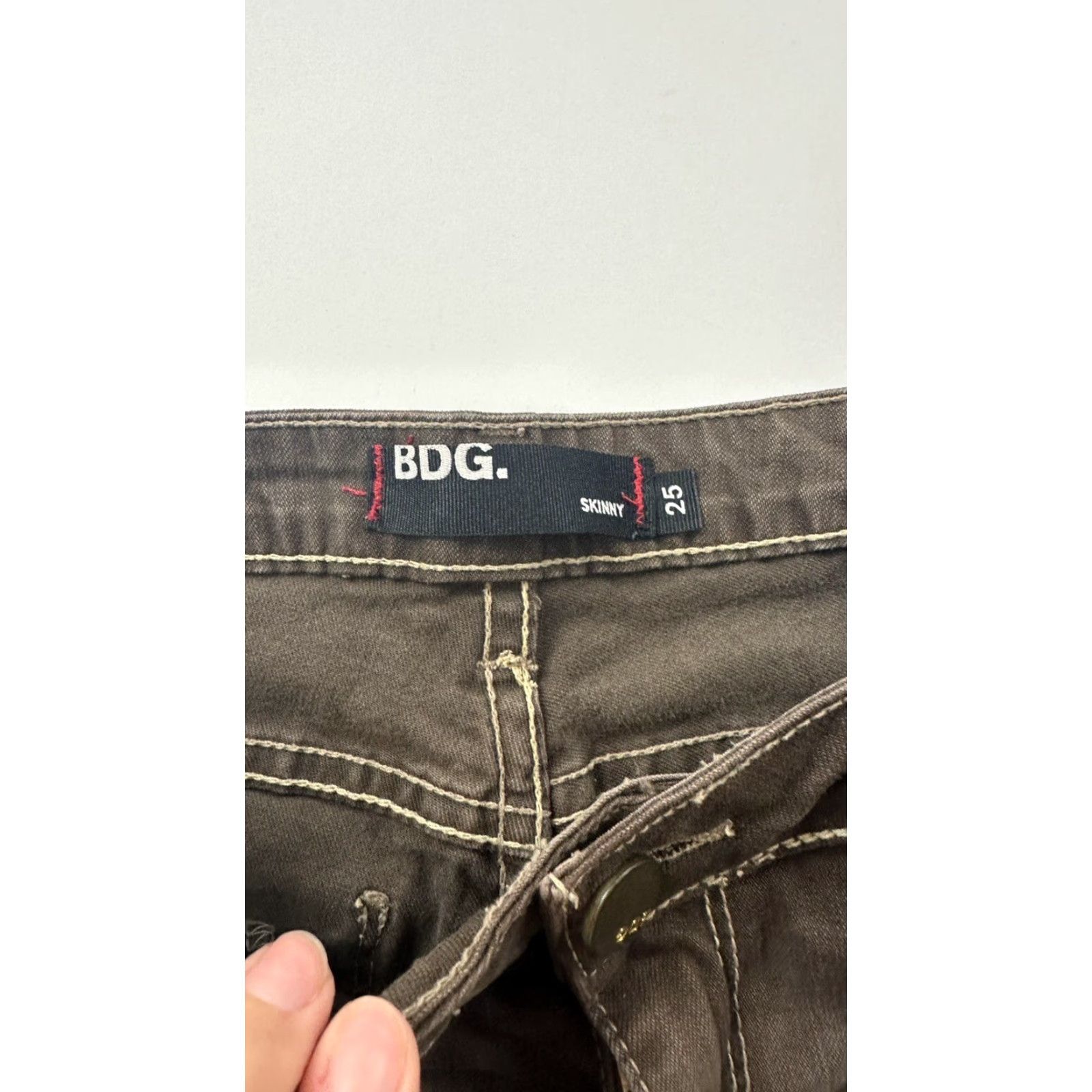 Bdg VINTAGE BDG Pants Women’s 25 Brown Skinny Size 26" / US 2 / IT 38 - 3 Thumbnail