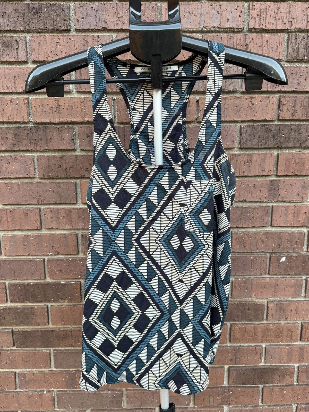 Other Collective Concepts Geometric Pattern Tank Top Sleeveless Size S / US 4 / IT 40 - 3 Thumbnail