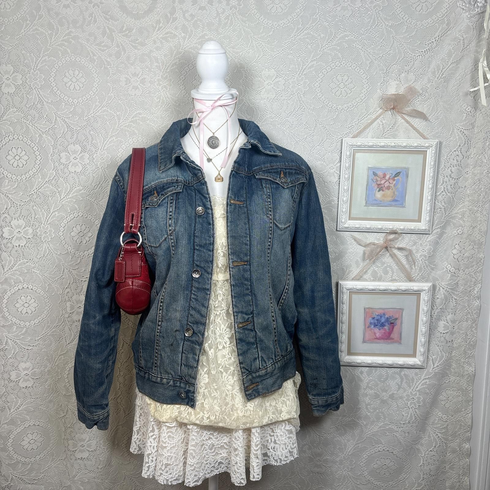 Route 66 vintage fleece lined denim jacket Size M / US 6-8 / IT 42-44 - 1 Thumbnail