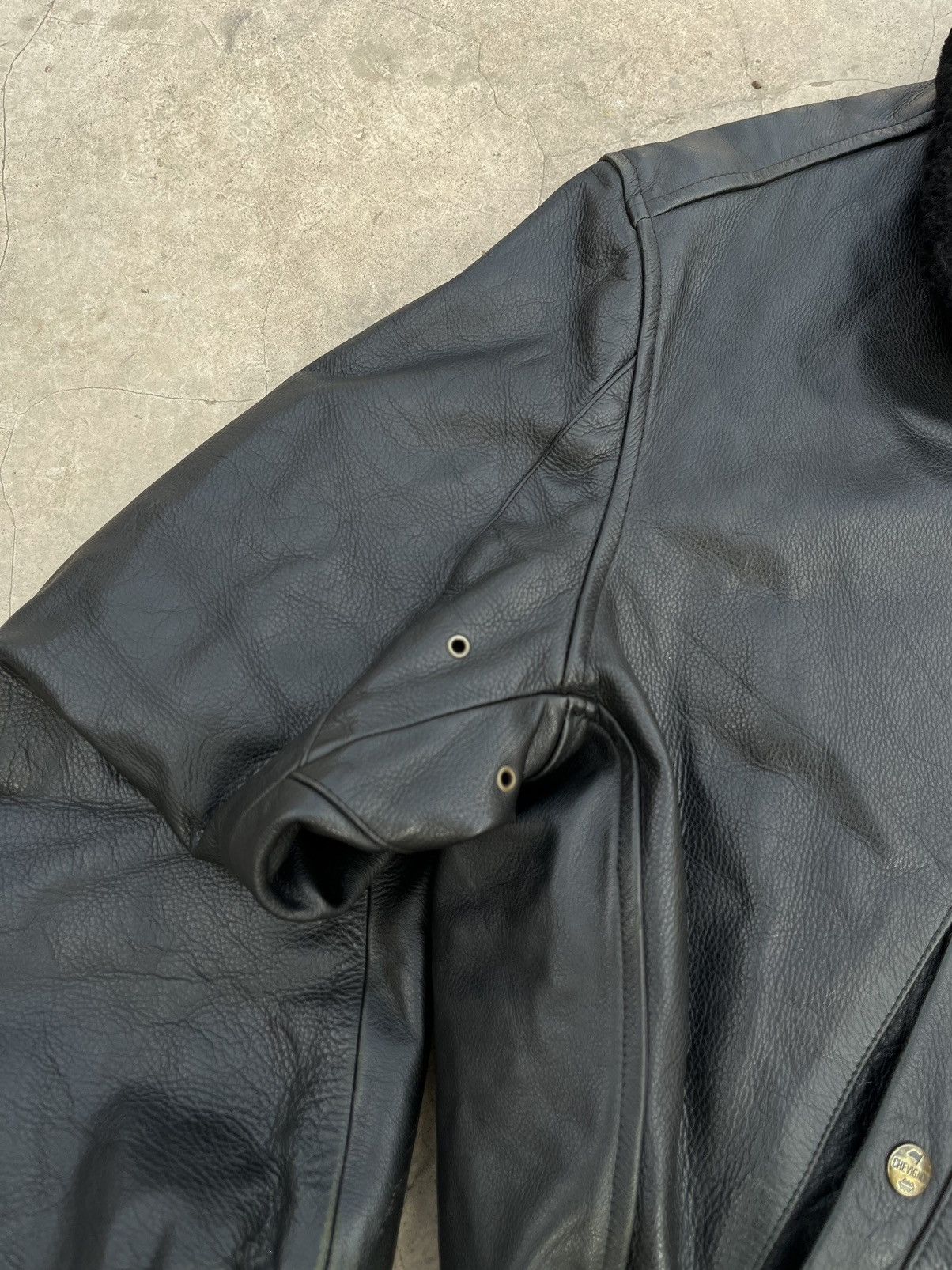 Chevignon VINTAGE CHEVIGNON LEATHER JACKET Size US XL / EU 56 / 4 - 3 Thumbnail