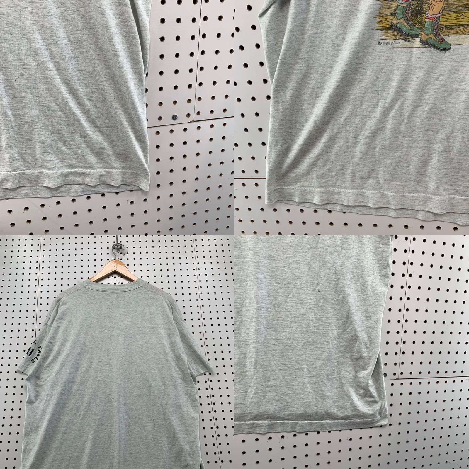 Fruit Of The Loom VINTAGE Nike Shirt Mens 2XL Gray Funny Hunting Deer Humour T-Shirt Size US XXL / EU 58 / 5 - 10 Thumbnail