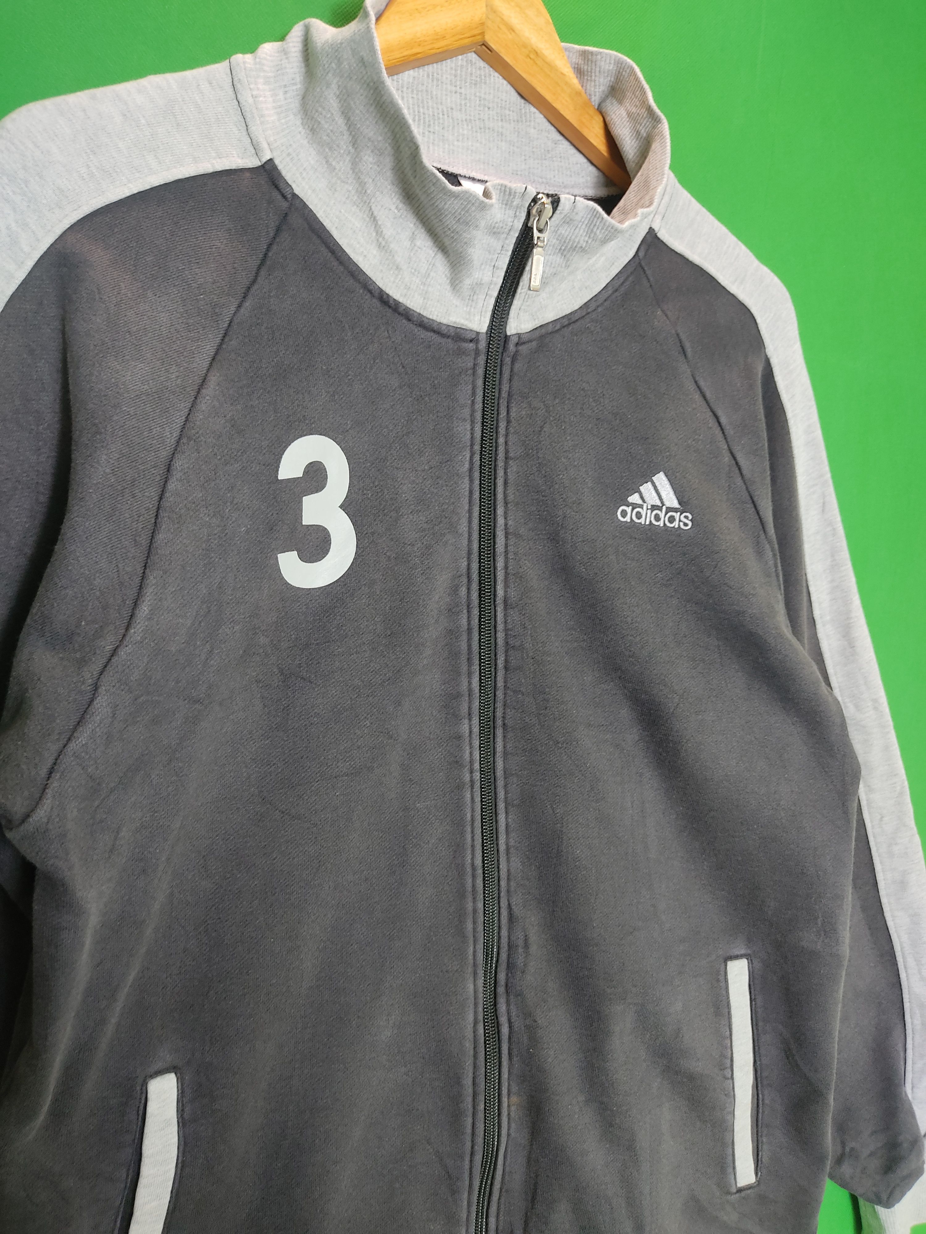 Adidas Adidas track jacket with number 3 zipper sweater Size US L / EU 52-54 / 3 - 8 Thumbnail