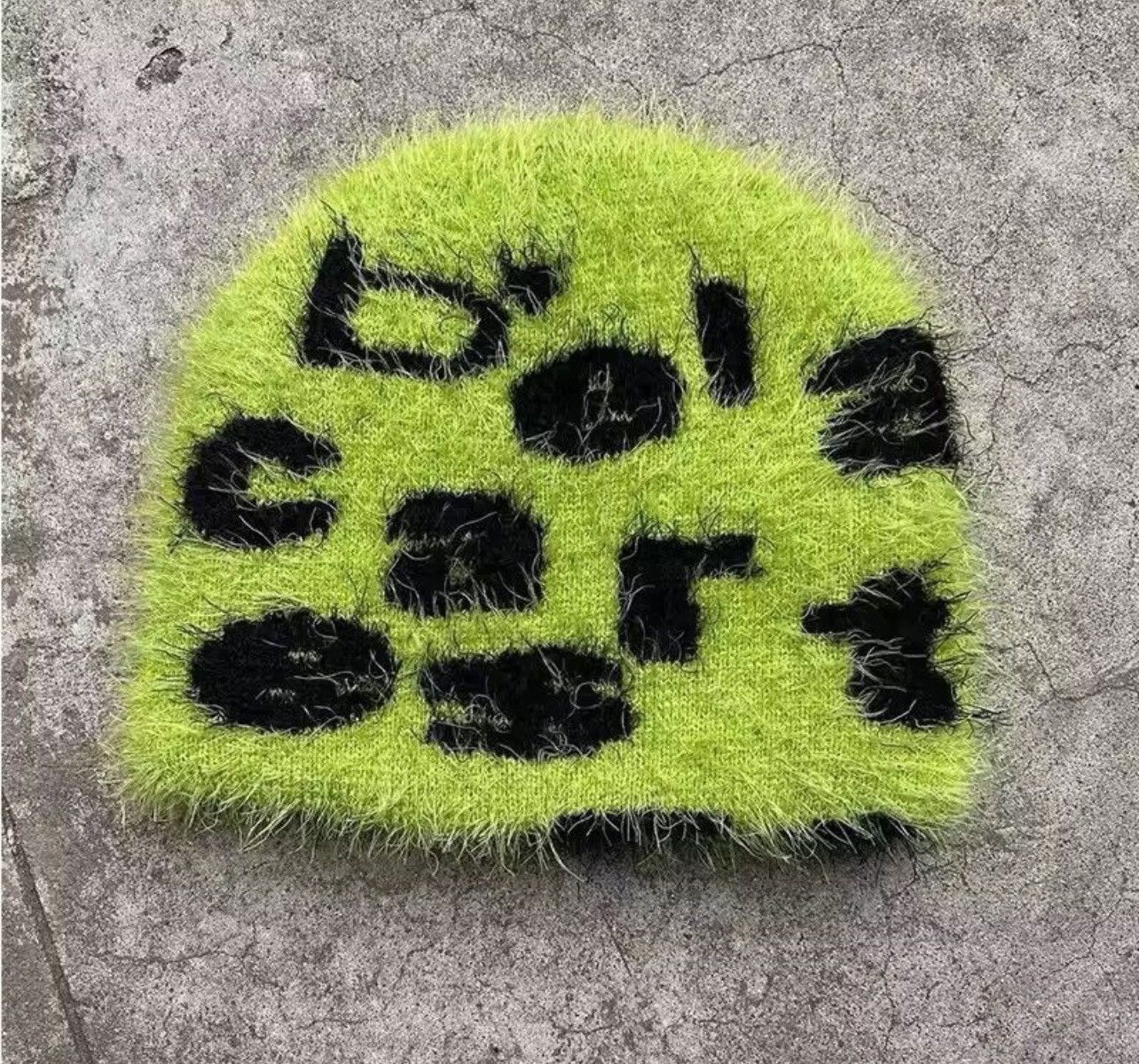 Japanese Brand Aesthetic Rabbit Fur Hat Beanie Unisex Size ONE SIZE - 5 Thumbnail