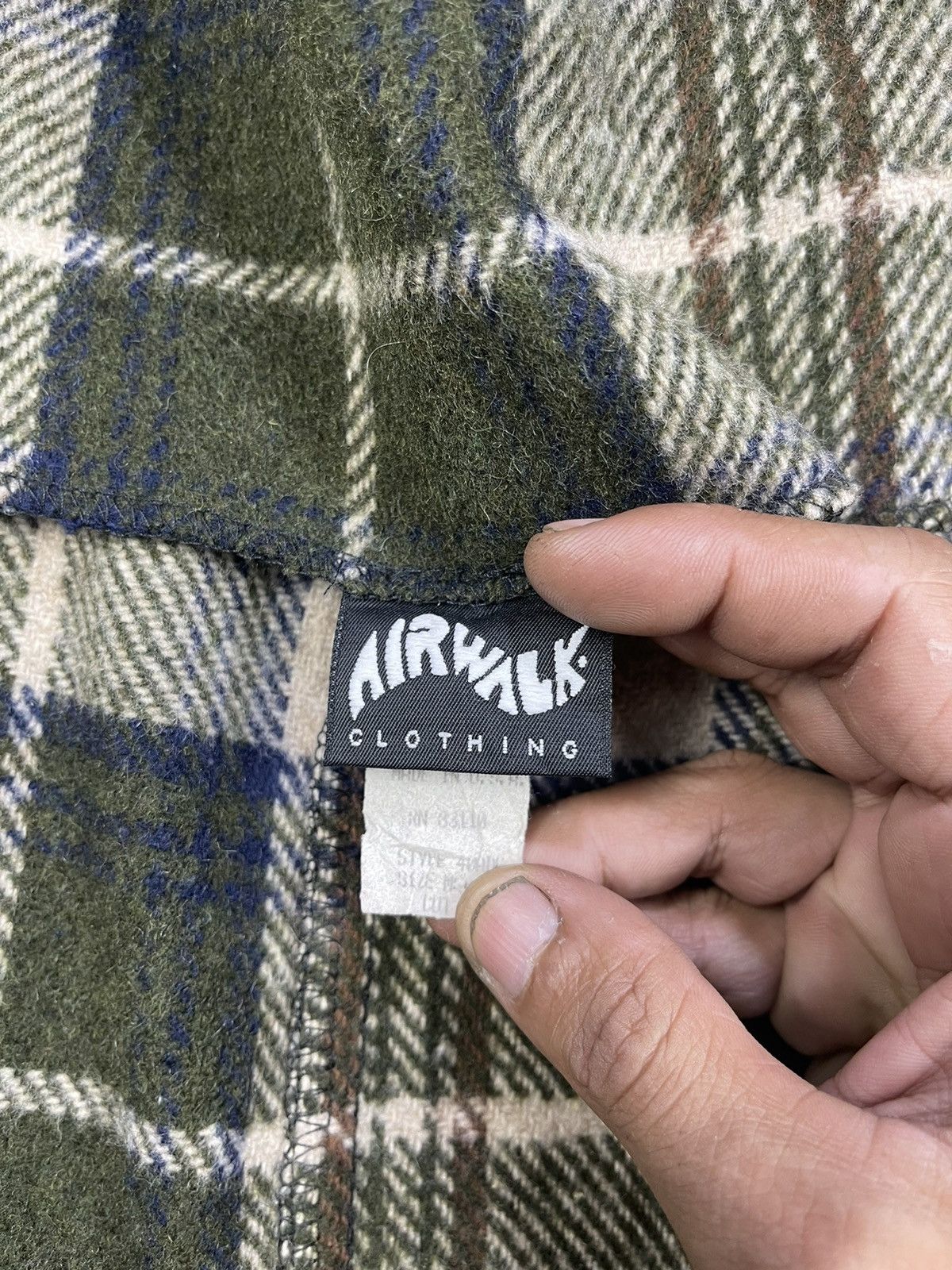 Airwalk Vintage 70/80s Airwalk Checkered Wool Work Jacket Size US L / EU 52-54 / 3 - 13 Thumbnail