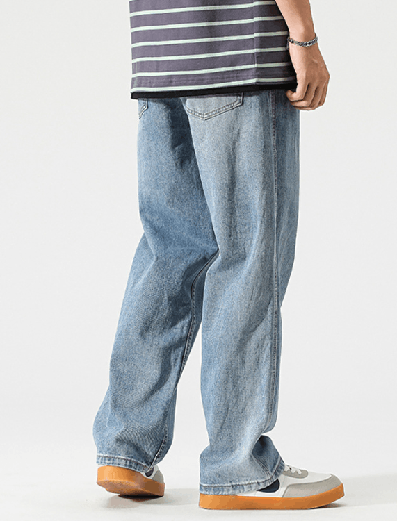 Japanese Brand Japanese trend straight retro wide leg men's jeans Size US 32 / EU 48 - 5 Thumbnail
