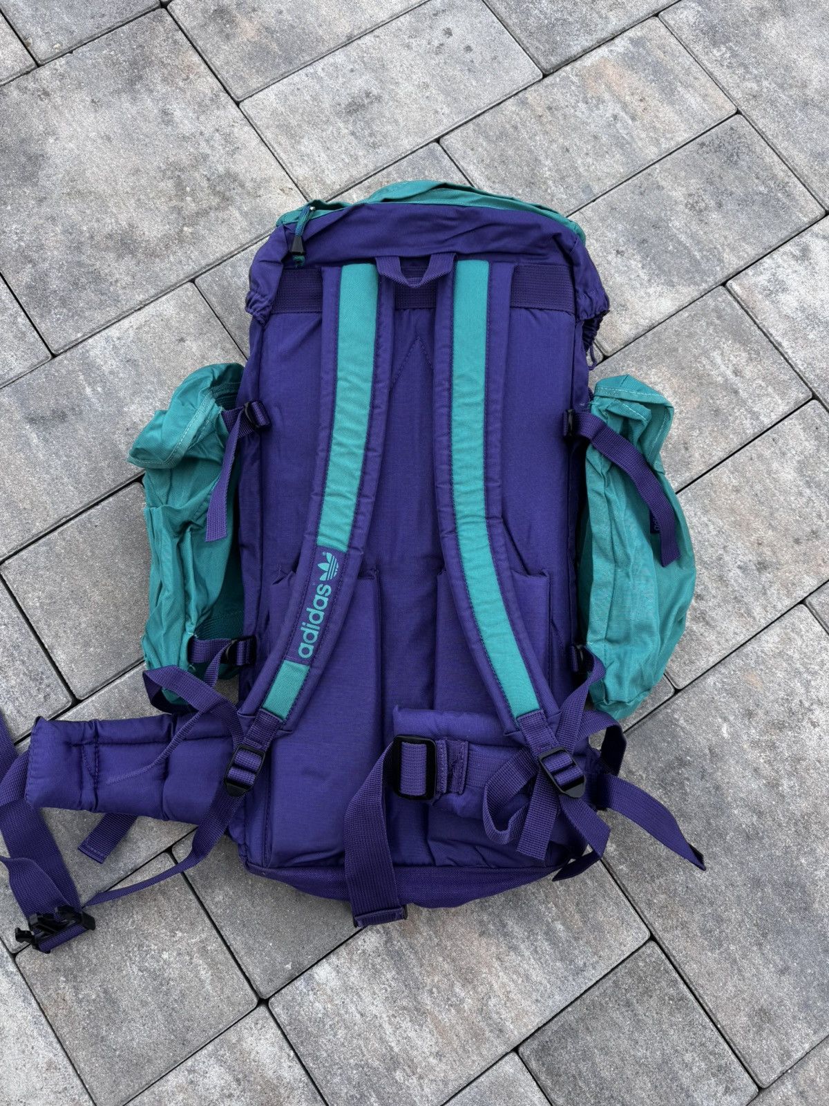 Adidas CRAZY! Adidas Retro 90s Pro 50 Himalaya Backpack Hiking Rare Size ONE SIZE - 13 Thumbnail