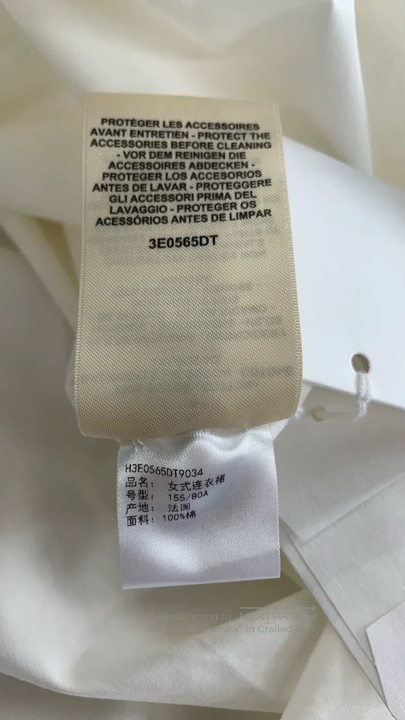 Hermes Hermes White Sleeveless Shirt Dress Size XXS / US 00 / IT 34 - 5 Thumbnail